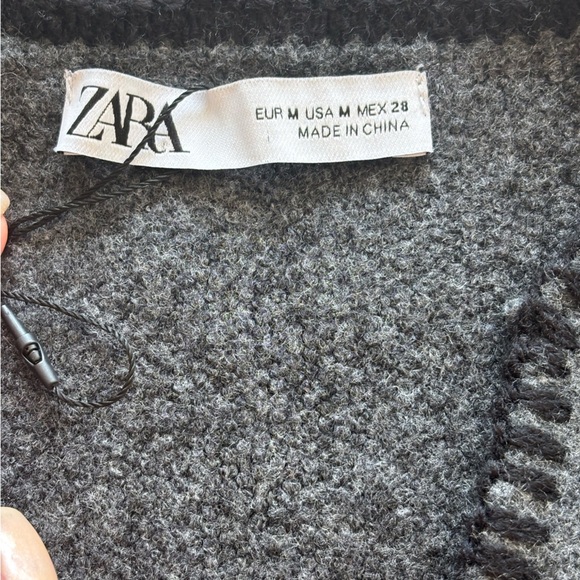 Zara Studio Oversized Grey Pocket Sweater – Size M brand new no tag - Picture 7 of 16